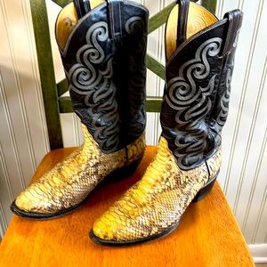 Tony Lama western boot’s python